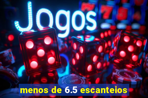 menos de 6.5 escanteios